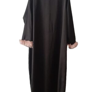Black Fur Abaya