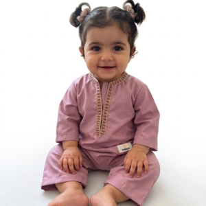 Moroccan Djelaba Romper – Pink